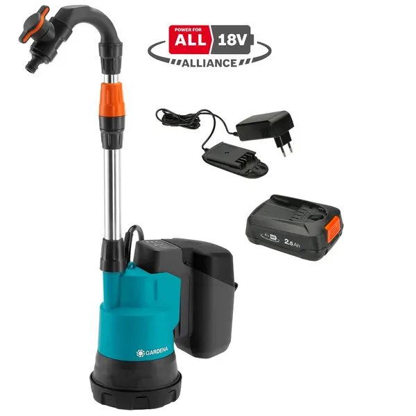 Pompe pour collecteur d'eau de pluie 2000/2 18V P4A - GARDENA