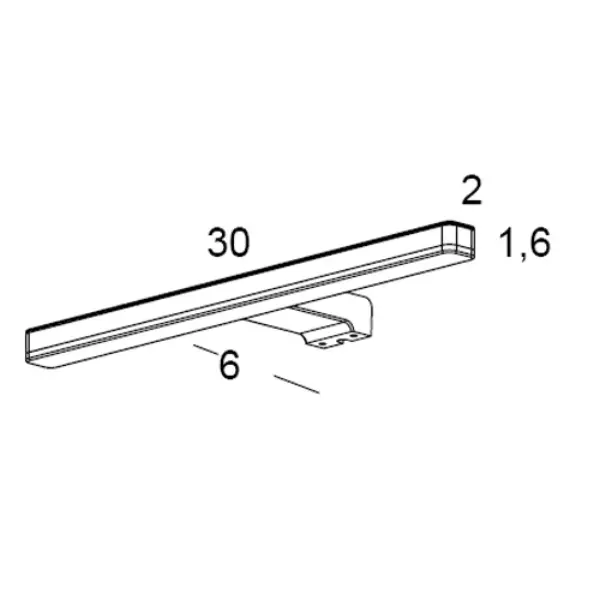 Applique Led 30cm avec transformateur inclus