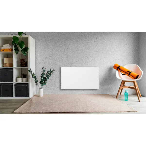 Radiateur céramique ETNA 1500 W blanc thermostat électronique - H.45xL.75xP.11,5 cm