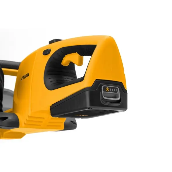 Taille-haies à batterie - HT 100e Kit - longueur de lame 55 cm - écartement des dents 26 mm - jaune - Stiga