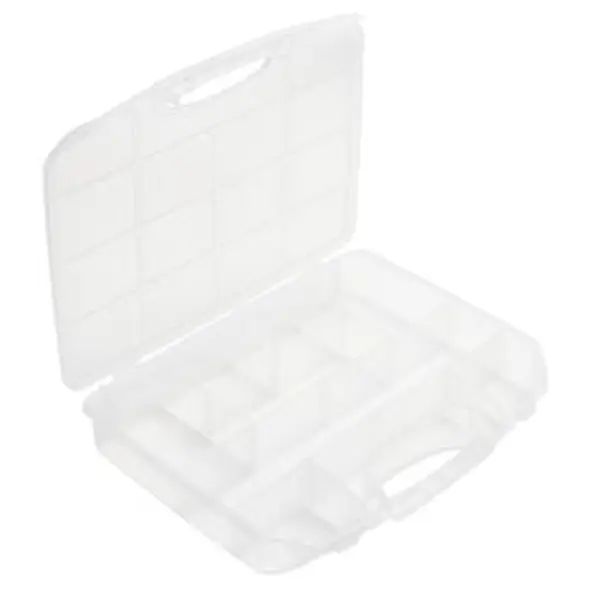 Boîte de rangement plastique 9 compartiments 28,5x36cm