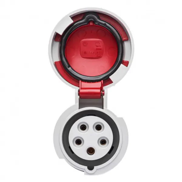 Fiche femelle tétrapolaire 16A 3P+N+T 380V - 5 broches - Étanche IP67 - IDE