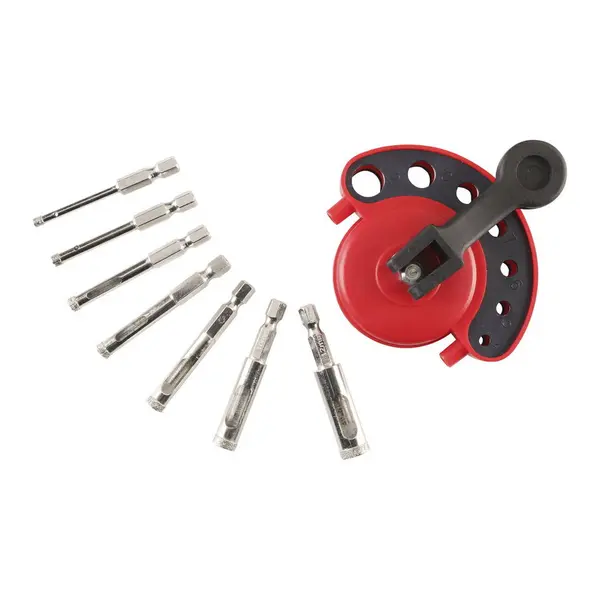 Set de scies trépans diamant - 7 pièces - KWB by Einhell