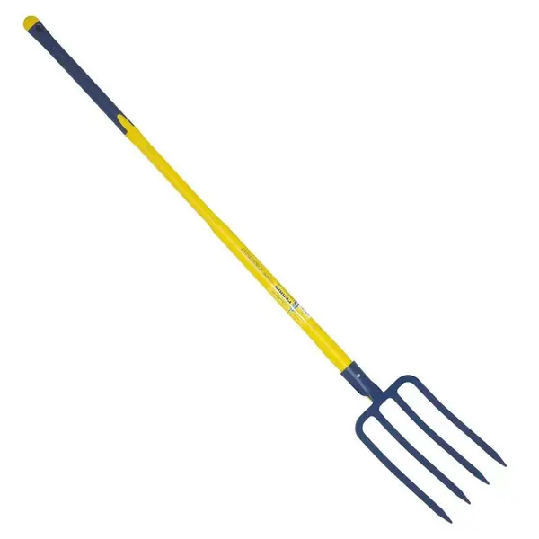 Fourche a becher a douille - manche trigripp pomme 110 - 4 dents triangulaires - PERRIN