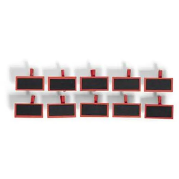 Marque place pince bois avec ardoise x10 (2 modèles)