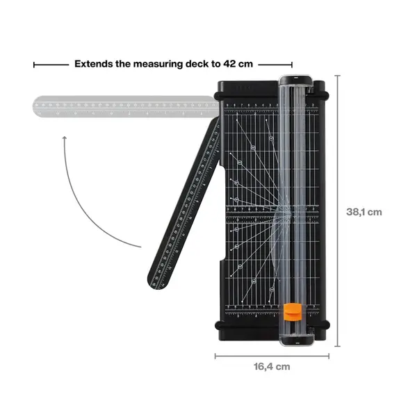 Massicot - SureCut TripleTrack 30,5 cm A4-A3 - coupe papier précise bureau et loisirs créatifs - FISKARS