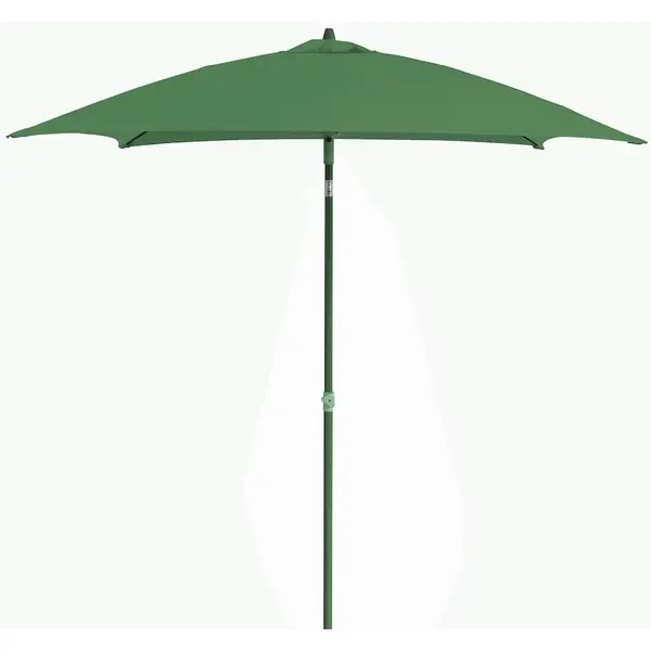 Parasol droit - FDV - Aluminium télescopique - Fibre de verre - 2x2m - Amande - PROLOISIRS