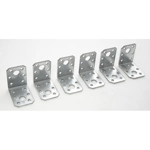 Lot de 6 équerres galvanisé, 50x50x35 mm - GAH ALBERTS