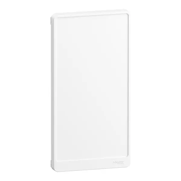 Porte blanche opaque pour coffret Schneider Resi9 - 39 modules (3 rangées) - R9H13423