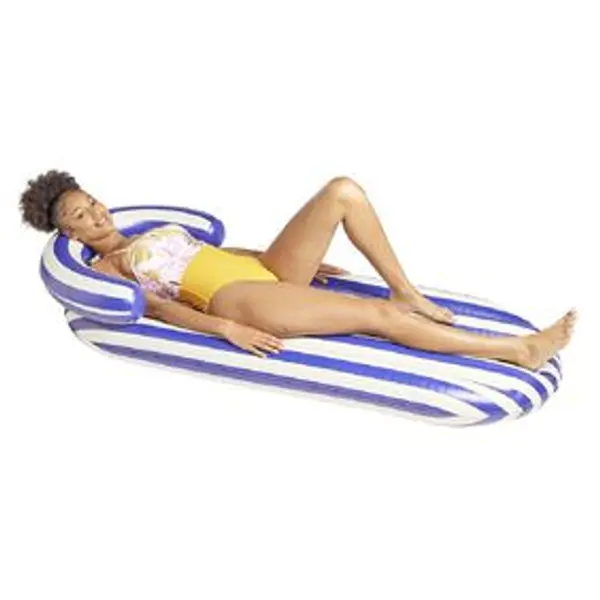 Fauteuil gonflable à rayures 180x65cm - 3 modèles