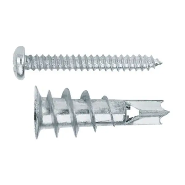 Taco Metálico + Tornillo P. Yeso 13X32