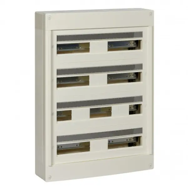 PRA10268W Schneider - tableau électrique tertiaire isolant 96 modules - 4x24 modules - Pragma