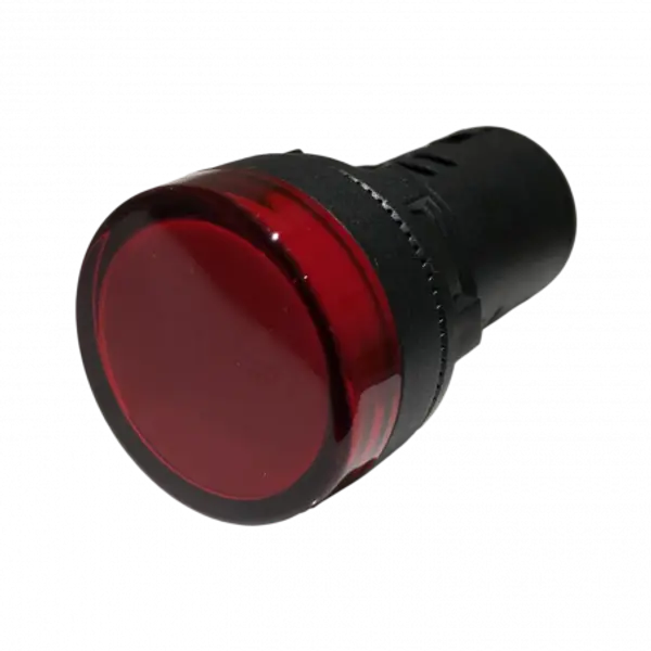 Voyant LED Rouge 12Vca-cc pour armoire électrique - Étanche IP67 - Perçage 22mm
