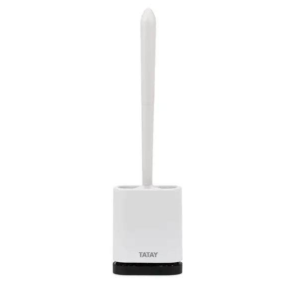 Pot avec brosse WC intégrée blanc adhésif Tatay TATAY - TATAY