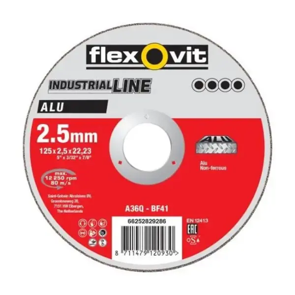 Disque à tronçonner Alu Industrial-Line 125X1.6 Flexovit