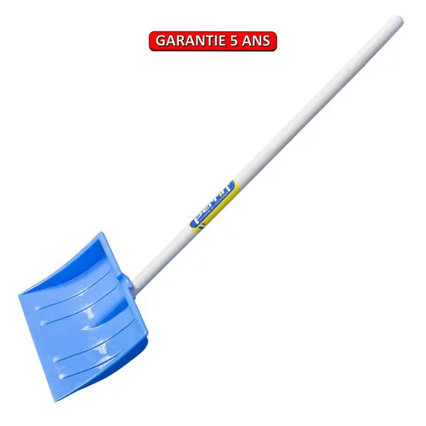 Poussoir à neige enfant 24,5 cm - bleu - manche pomme 66 cm - PERRIN