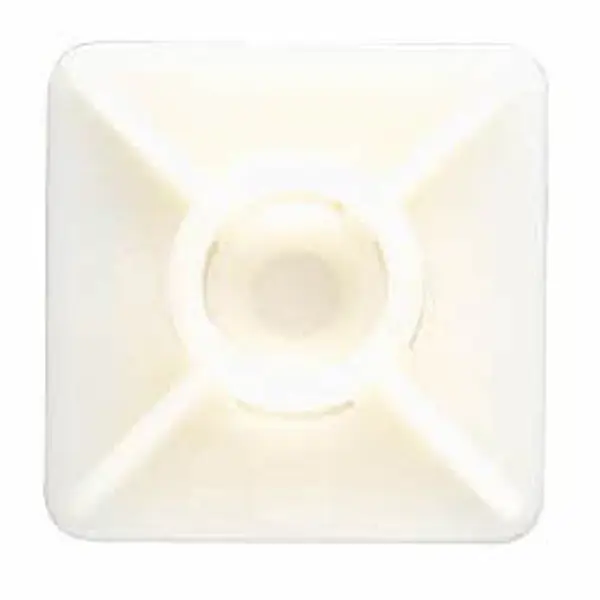 Boite de 100 - Base adhesive deux voies, pour collier de serrage - Nylon