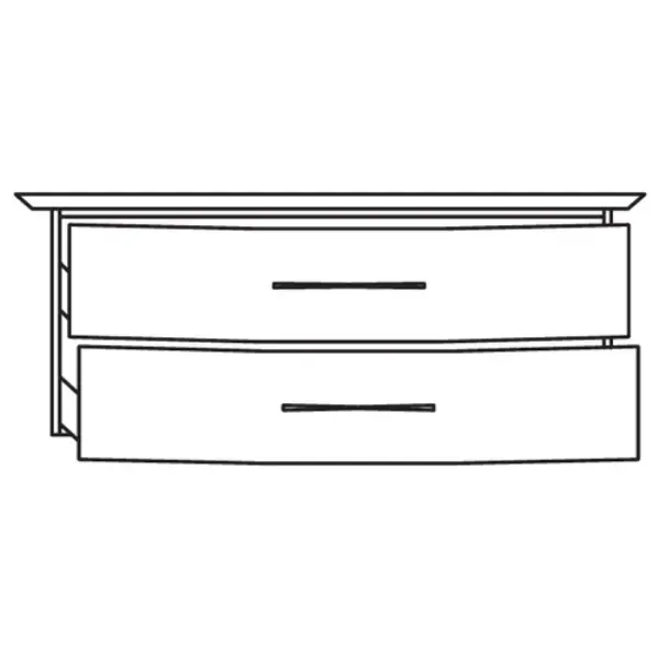 Caisson meuble suspendu Ancodesign - Blanc brillant