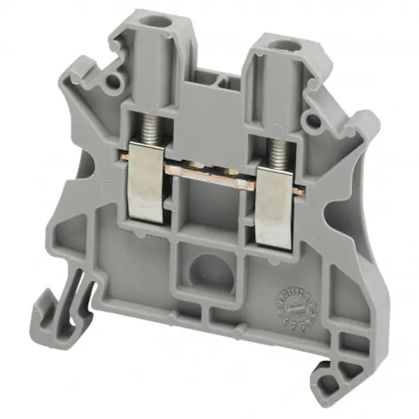 NSYTRV22 Schneider Borne à vis 2,5mm² - passant - 2 points - Section 2,5mm² - Gris