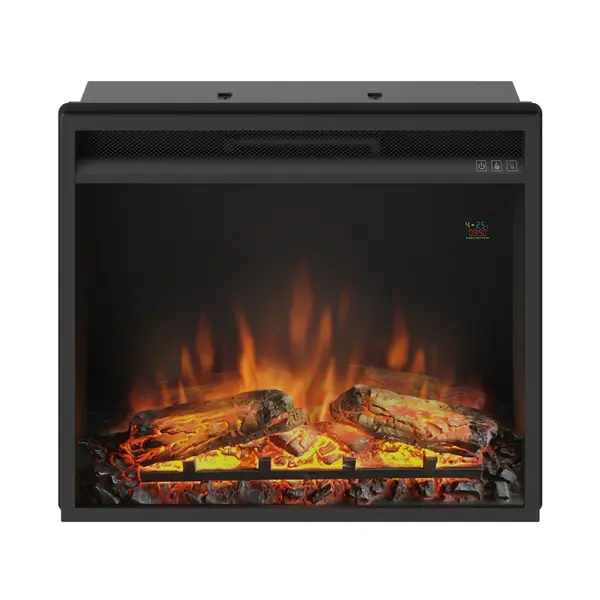 Cheminée électrique encastrable - Programmable, avec télécommande - Puissance de chauffe 1500W - Powerflame 23" - TAGU