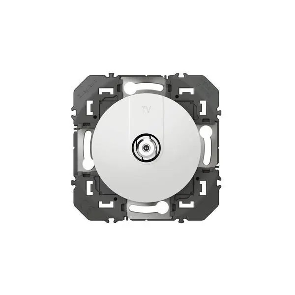 Prise TV type F à visser dooxie finition blanc - 600350
