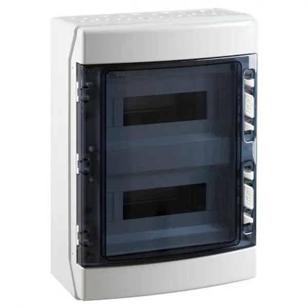Coffret électrique étanche pour l'extérieur IP65 - 2 rangées de 12 modules - HxLxP 436x310x148mm IDE ECOLOGY