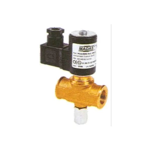 Electrovanne Gaz à réarmement menuel NF 500mbars Femelle - Femelle 220v