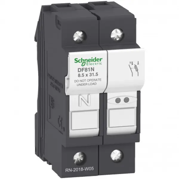 DF81N Porte fusible à tiroir 25A - 1P+N - pour fusibles 8x31mm - Schneider Electric TeSys DF