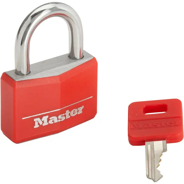 Cadenas à clé en aluminium, MASTERLOCK, l.40 mm - MASTER LOCK