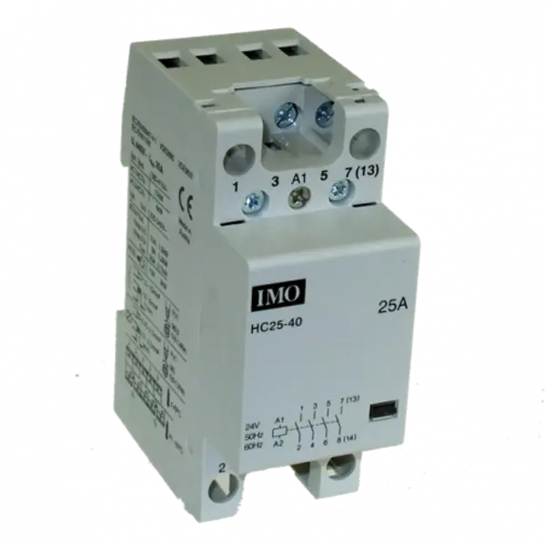HC2504230 IMO - Contacteur modulaire tétrapolaire - 4NF - 25A - Bobine 230 Vca - Bornes à vis