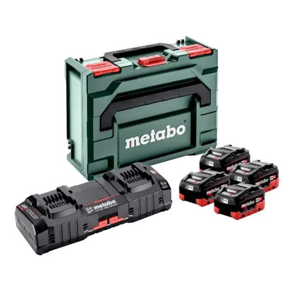 Pack énergie 18 V 4 Batterie 18V LiHD Chargeur Ultrarapide - 4x8Ah - batterie incluse - Metabo