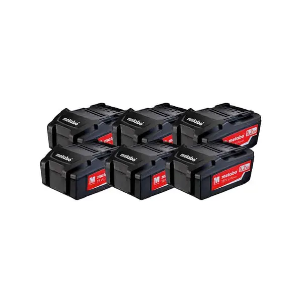 METABO Pack 6 batteries Li-Power 18V 5.2Ah- 625152000