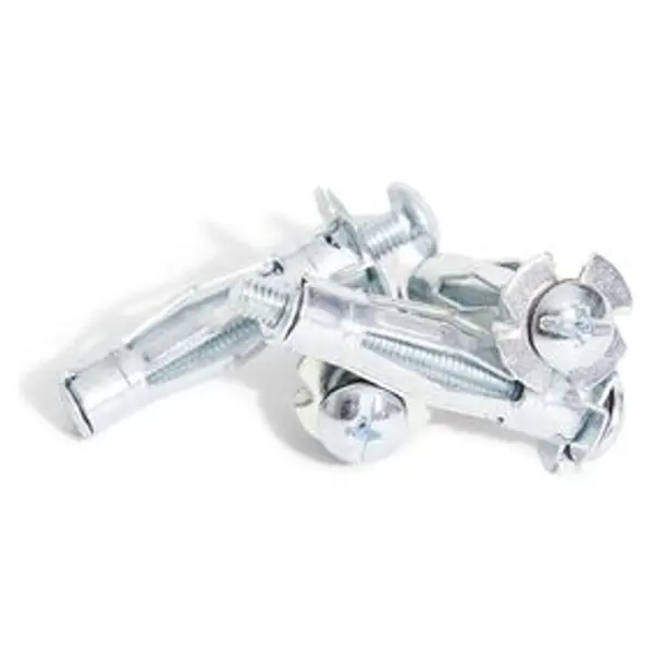 4 chevilles métalliques pour matériaux creux avec vis - Ø11x36 mm