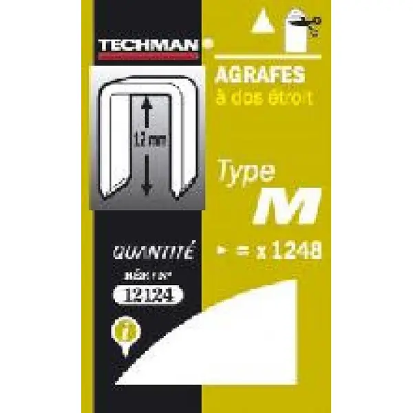 Agrafes 30 mm - type M - TECHMAN