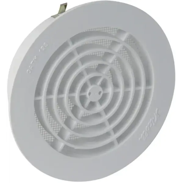 Grille aération ronde à fermeture pour tube PVC Ø125