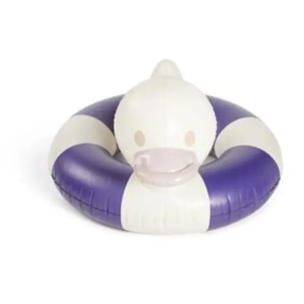 Bouée canard Funky bleu et blanc Ø130xH71cm