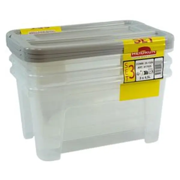 Box de rangement 4,5L x3