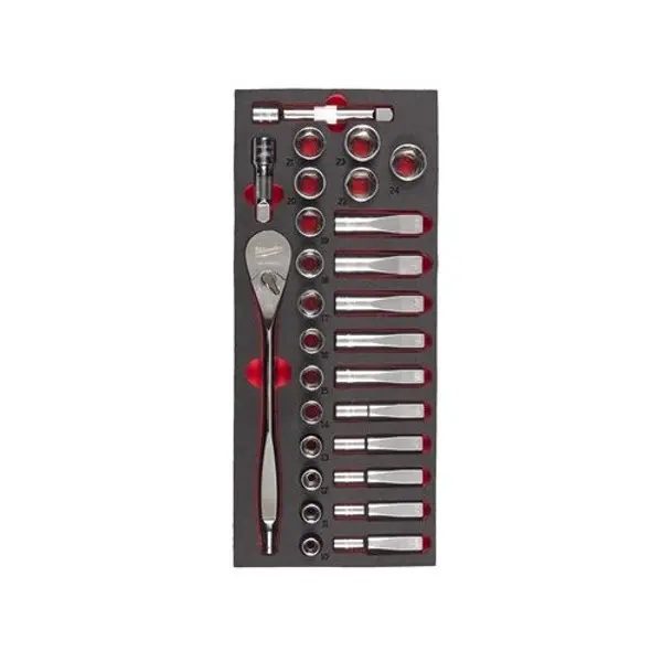 Coffret douilles et cliquets 1/2" - MILWAUKEE - 4932479826