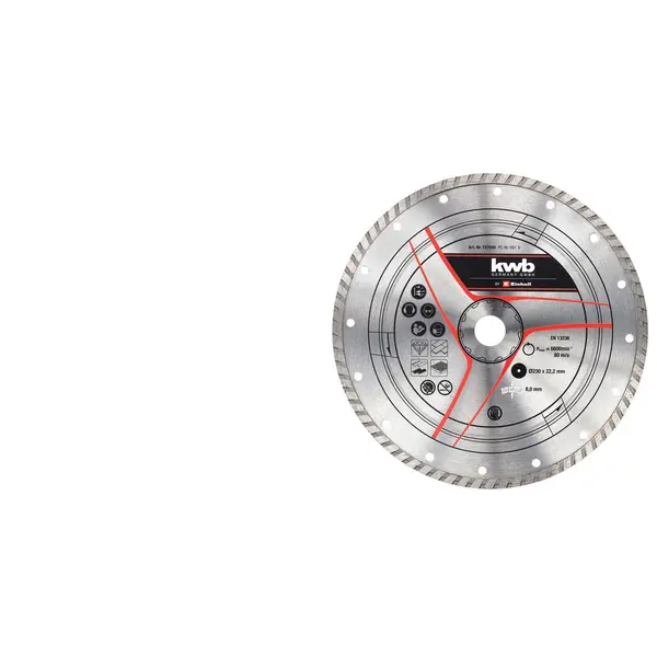 Disque diamant 230mm, 2 pièces - KWB by Einhell