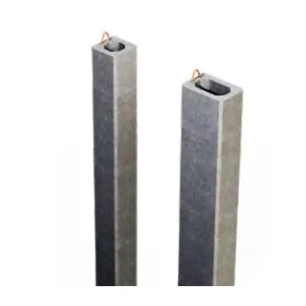 Poteau creux enrobée - 20 x 20 cm - longueur 2,80 ml - PCE280