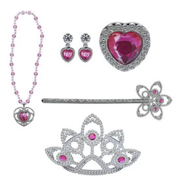 Parure princesse bijoux 6 accessoires (2 modèles)
