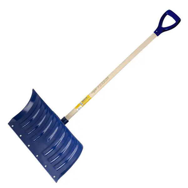 Poussoir à neige polypro 53 cm manche 1,15 m poignée plastique, outil pour le déneigement - PERRIN