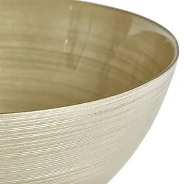 Saladier en verre doré Ø30xH10cm