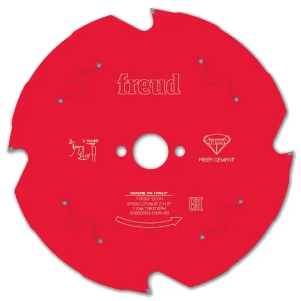 Lames Scie Circulaire Fibrociment 160x20 4 dents Freud