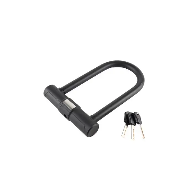 Antivol en U à combinaison en acier trempé pvc noir 20 cm x 10 cm