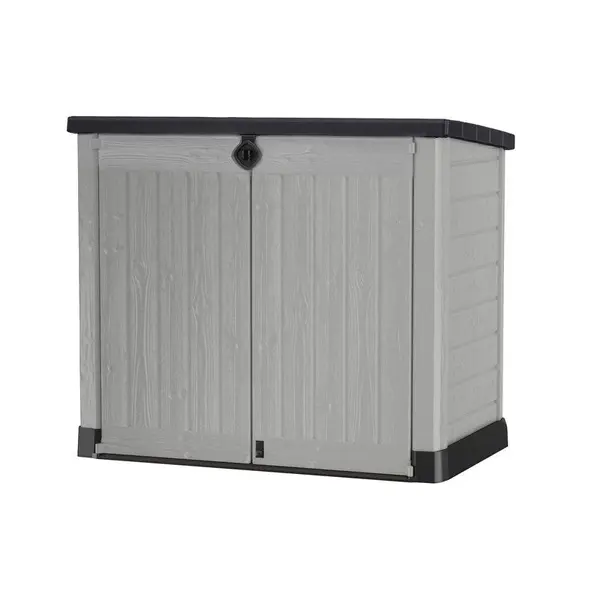 Coffre de jardin résine Sio Ace gris / Noir, L.145.5 X H.123 X P.82 Cm - Keter