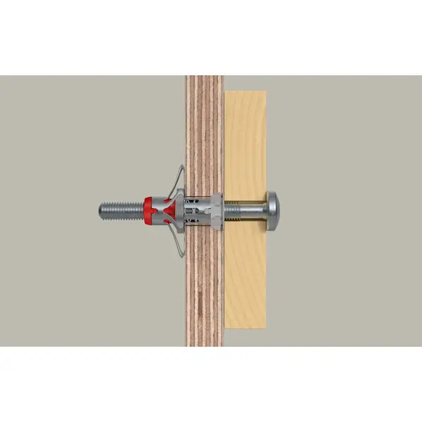 Lot de 4 chevilles murale avec vis DuoHM FISCHER, Diam.4 x L.55 mm - FISCHER