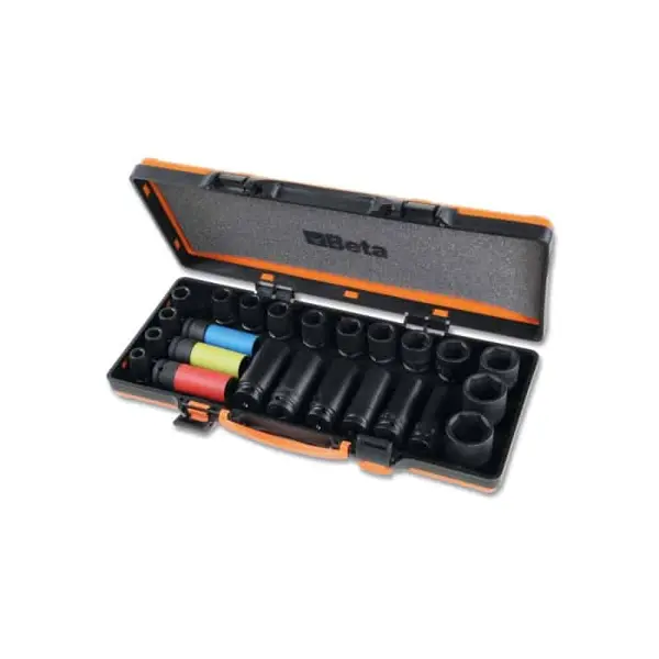 BETA 720/C24 Coffret métallique 24 douilles à choc 1/2" - 007200904
