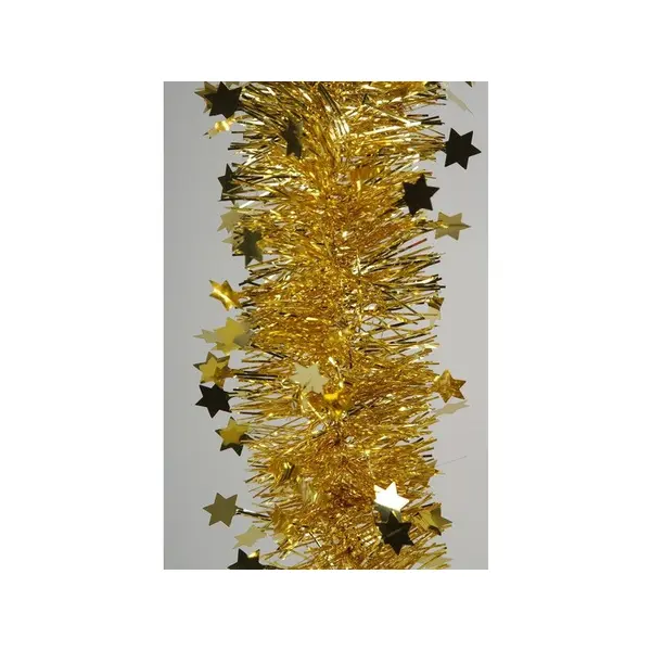 Guirlande Décorative De Noël Etoile Or Clair, H.270 Cm - LUMINEO