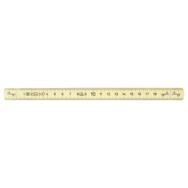 Mètre pliant en composite longueur 2m - Jaune